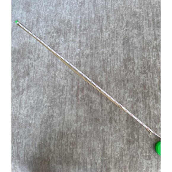 Vintage 30" Gold Tone Snake Chain Necklace With Clasp Closure Unisex - Picture 7 of 8